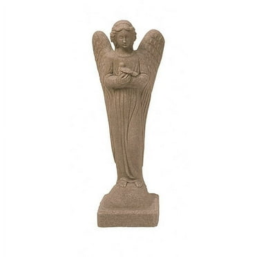 Morning Angel Statue – Natural Sandstone Appearance – Made of Resin – Lightweight – 29” Height