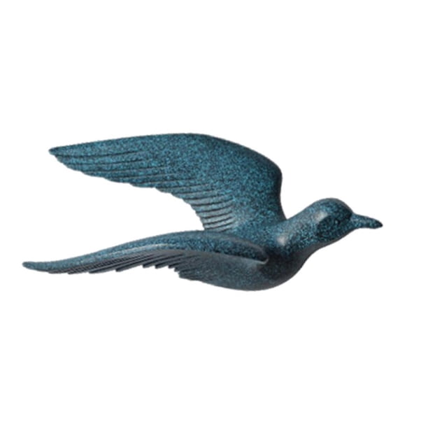 Modern 3D Seagull Birds Colgantes De Pared Resina Decoraciones De Pared azul, Individual Un azul Macarena Pared de resina decorativa