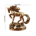 thumbnail image 6 of bestolf Feng Shui Horse Statue 2026 Year of Horse Tabletop Brass Ornaments, 6 of 8
