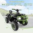 thumbnail image 2 of OLAKIDS 2 Seater 24V Ride on Car, 4WD Kids ATV Quad with Remote Control, LED Lights, Power Display, Bluetooth, Spring Suspension, Electric 4 Wheeler for Boys Girls Aged 3+ Years, 2 of 8