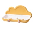 thumbnail image 1 of DOLITY Double Layer Soap Box Soap Holder Tray Bathroom Dispensers Multipurpose Creative yellow with White, 1 of 9