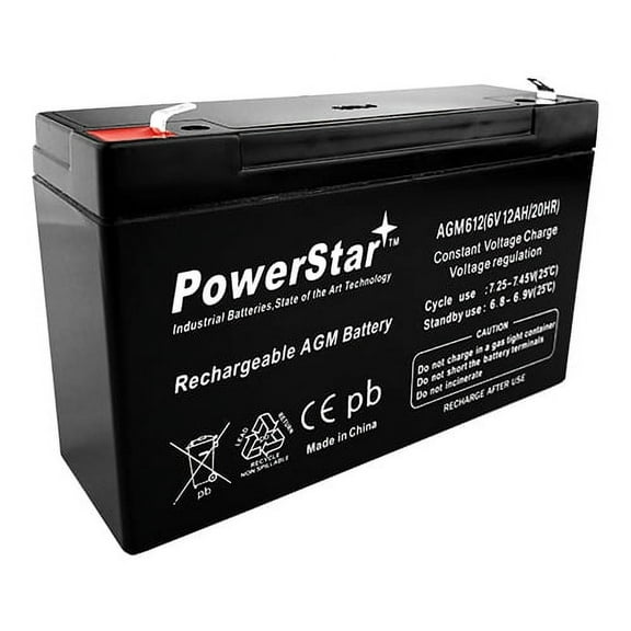 Replacement UB6120 RBC52 SLA AGM 6V/12Ah Battery