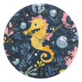 thumbnail image 5 of Seahorse Bubble 10 inch Wall Clocks Non Ticking Easy to Read Battery Decorative for Home Bathroom Kitchen Bedroom Living Room, 5 of 8