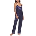 thumbnail image 3 of Txlixc Pijama femenino, chaqueta sin mangas de cuello V, traje de pijama, traje de tirantes sexy Txlixc moda, 3 of 6