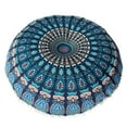 thumbnail image 2 of Large Round Bohemian Floor Pillow Cover Ottoman Pouf New High Quality 1Pc Decorative Comfortable Cushion 80X80Cm For Reading Meditating Relaxing Playroom Party Lounging, 2 of 5