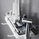 thumbnail image 4 of Bathroom Shower Storage Rack Organizer No Drill Lifting Rod Shower Head Holder Shampoo Tray, 4 of 5