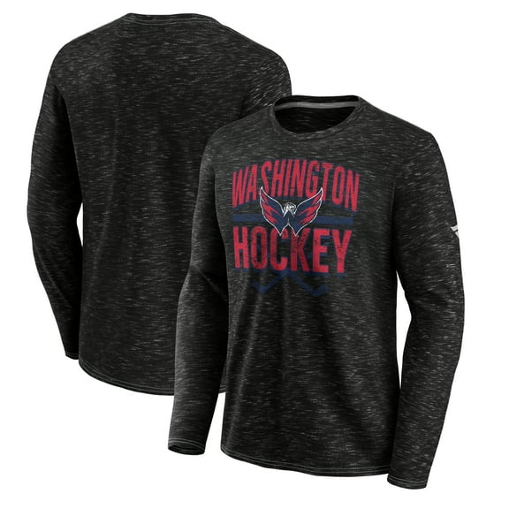 Men's Fanatics Gray Washington Capitals Iced Out Long Sleeve T-Shirt