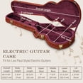 thumbnail image 2 of Yescom les Paul Guitare Électrique Étui Rigide avec Sangle de Sac à Dos et Support Pliant Compatible avec LP Style, Série Groove Vintage Sunburs, 2 of 11