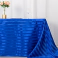 thumbnail image 4 of BalsaCircle 90x132 in Royal Blue Stripes Satin Rectangle Tablecloth Wedding Party Linen Events Decorations Supplies, 4 of 8