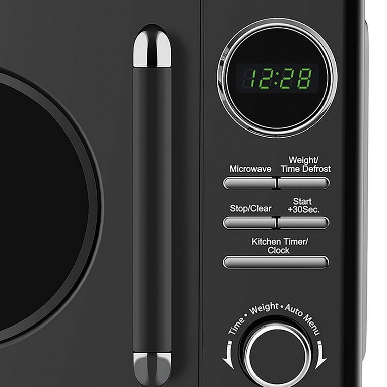 Magic Chef 0.7 Cubic Feet 700W Classic Retro Countertop Microwave, Black -  Walmart.com