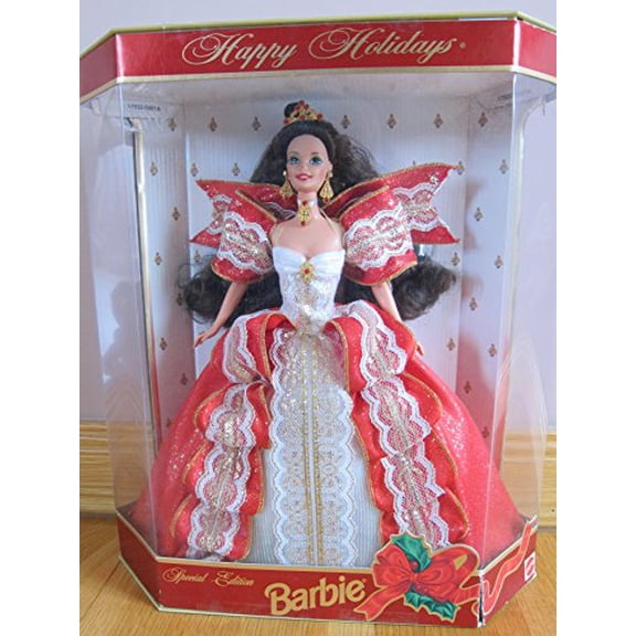 Barbie Happy Holidays Doll - Special Edition 10th Aniversary Hallmark 5th in Series (1997)