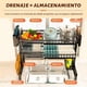 thumbnail image 2 of Escurridor de Platos Sobre Fregadero, Retráctil Escurridor de Plato Sobre Fregader para Secado y Almacenamiento con Soporte para Utensilios para Platos para Organizar La Cocin (Adjustable 63-100cm), 2 of 8
