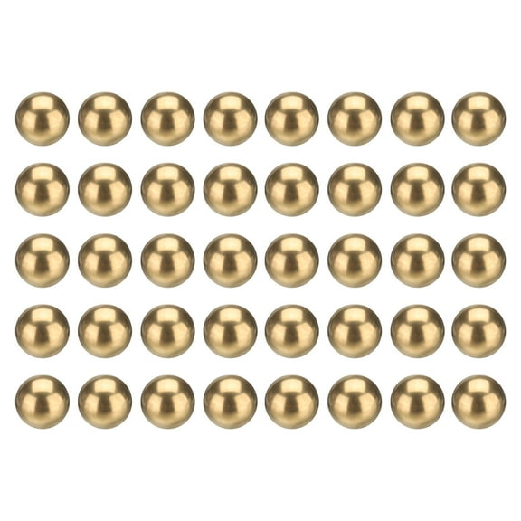 40 Pack Bearing Balls, 8mm Diameter H62 Precision Solid Brass Bearing Balls
