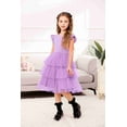 thumbnail image 5 of Arshiner Toddler Tutu Dress Girls Fluffy Summer Dresses Casual Black Funeral Tulle Sundress for Kids 6-7 Years, 5 of 8