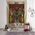 thumbnail image 1 of Tapiz de Tarot de brujería India, adivinación mística, colgante de pared, Tapiz psicodélico, tapices de brujería, decoración de habitación, manta de pared Fivean unisex, 1 of 2