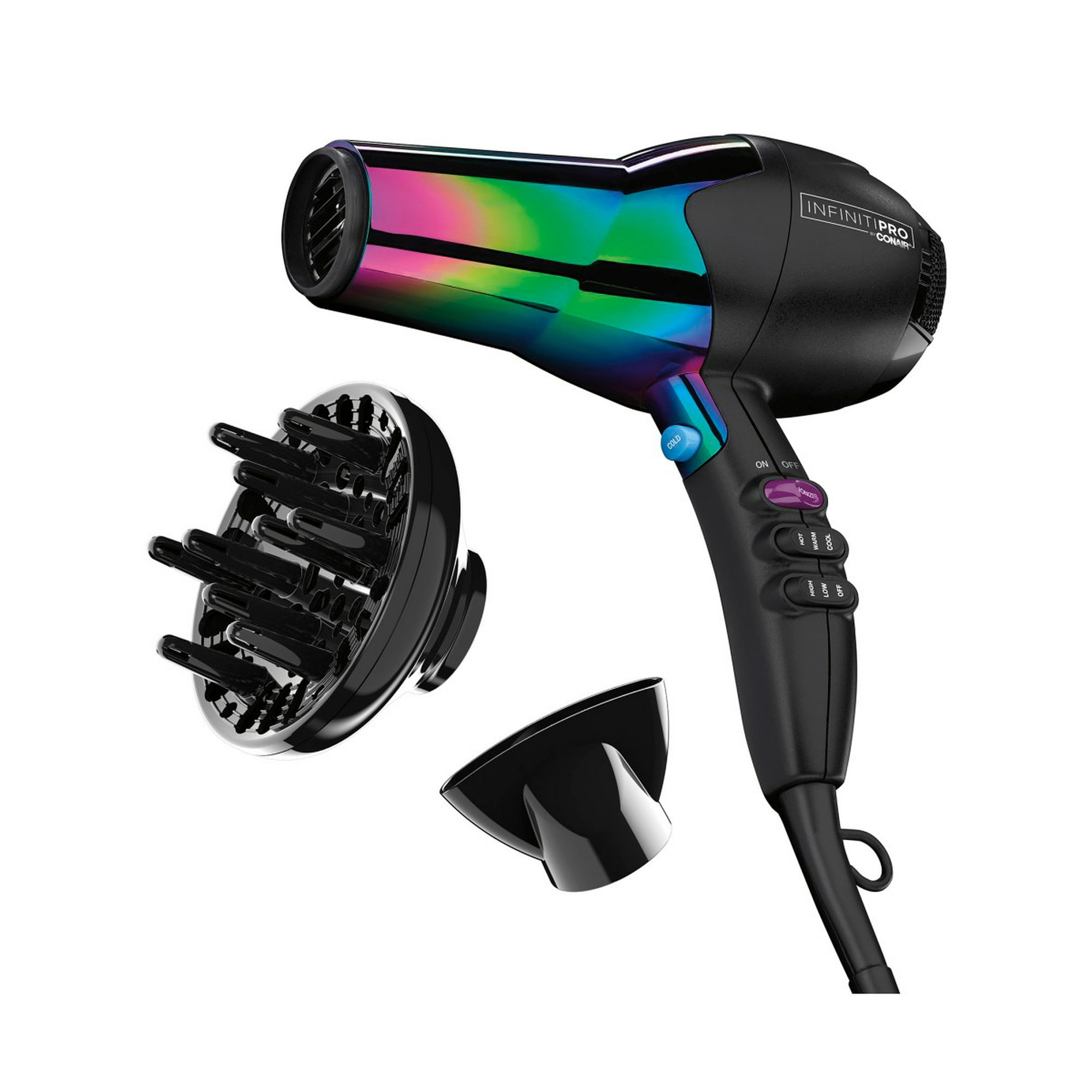 infinitiPRO By Conair 1875 Watt Ion Rainbow Hair Dryer from PUREBEAUTY Salon Spa Walmart