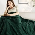 thumbnail image 4 of Whale Flotilla Knit Throw Blanket for Couch, Soft Fuzzy Decorative Knitted Blanket for Sofa Bed, Lightweight Cozy Warm Throws, 50x60 Inch, Dark Green, 4 of 8