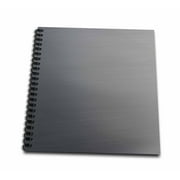 3dRose Brushed gray silver metal with a little shadow - Mini Notepad, 4 by 4-inch