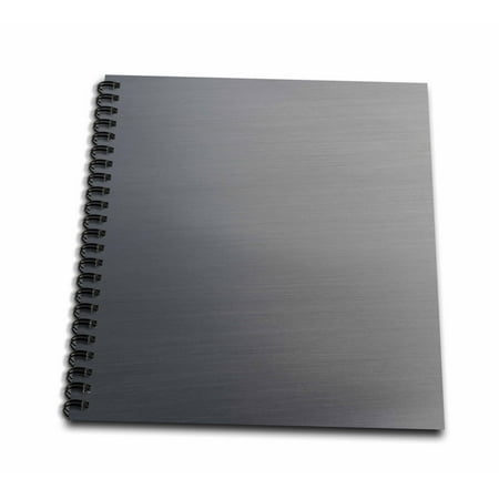 3dRose Brushed gray silver metal with a little shadow - Mini Notepad, 4 by 4-inch