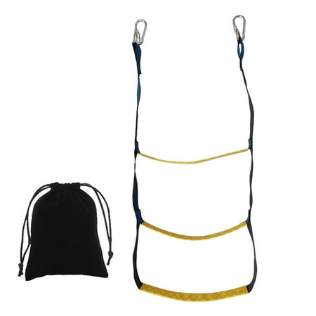 

Boat Rope Ladder Boarding Ladder 400lbs Strength Portable Inflatable Boat Ladder Fishing Rope Ladder for Sailboat Jet Skis Inflatable Boat 3 Steps