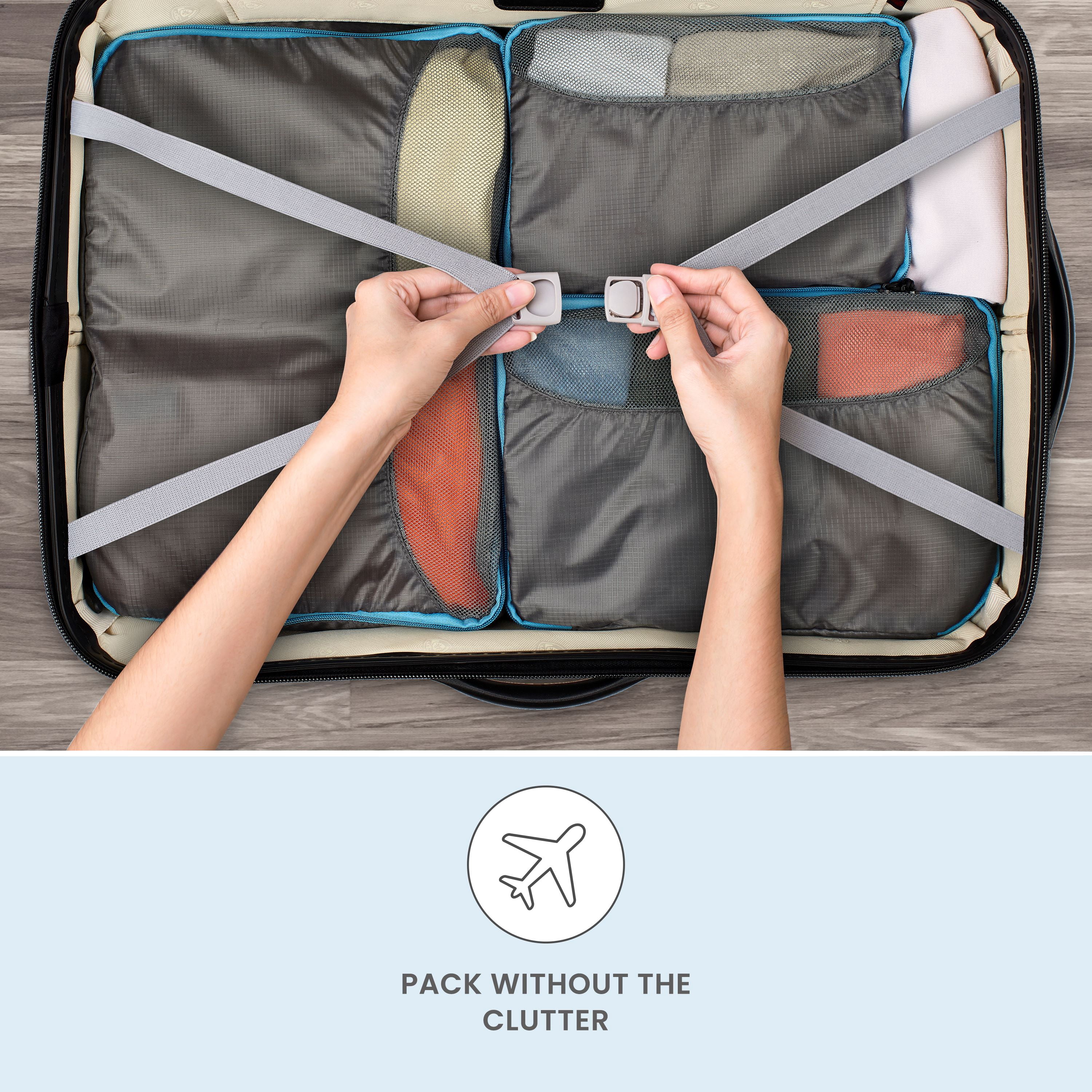 Travel Smart by Conair Luggage Packing Cubes, 3 Count
