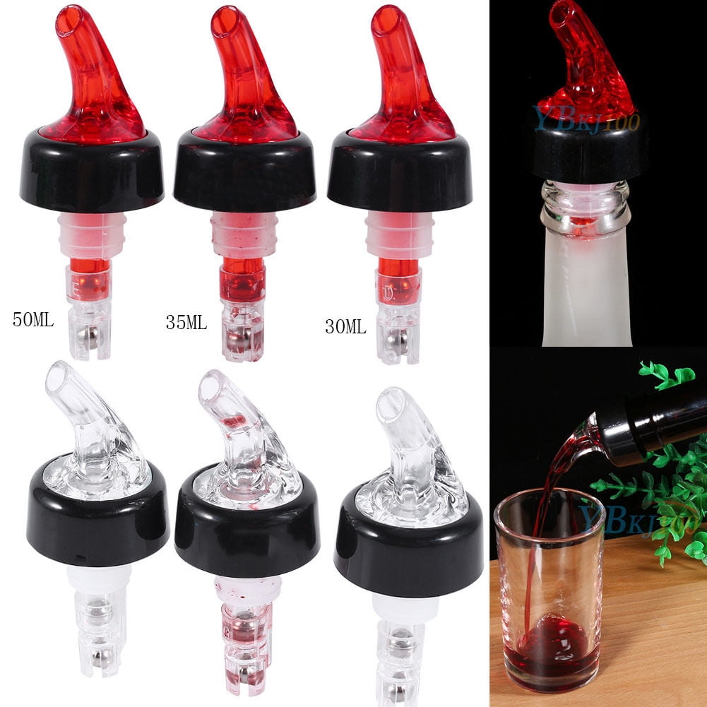 Kitchen Shot Measured Bottle Flow Pourer Bar Alcohol Wine Cocktail Dispenser US 