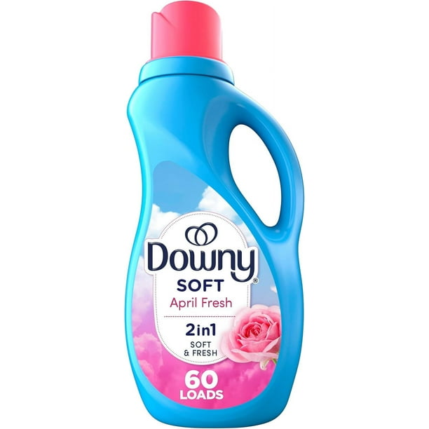 Downy Ultra - Suavizante líquido para ropa (acondicionador de telas), abril fresco, 40 onzas, 60 cargas