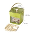 thumbnail image 3 of Weloille Ice Cube Mold with Storage Container, Press Type Ice Maker for Home Freezer, 1 Piece, Includes Cover and Handle for Easy Ice Making and Storage, 3 of 5