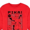 thumbnail image 3 of Pokémon - Pika Pikachu Grid - Youth Long Sleeve Graphic T- Shirt, 3 of 5