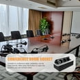 thumbnail image 3 of FUEENIRVA 1Pcs Damped Multimedia Outlet Socket Connection Box Plastic Aluminum for Conference .3x4.7x2.8in, 3 of 5