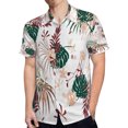 thumbnail image 4 of High Quality Hawaiian Shirts for Men Short Sleeve Aloha Beach Shirt Floral Summer Casual Button Down Shirts Blouses VUF399, 4 of 7