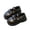 Black, variant on Xfvqtps Girls Loafer School Uniform Shoes Flats Lace Bow Hook and Loop Strap Comfort Soft Soled Dress Shoes