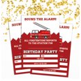 thumbnail image 2 of Darling Souvenir Red Birthday Invitation Card Printable Elegant Fill or Write In Blank Party Invites 28 Pcs 5 x 7 Inches, 2 of 5