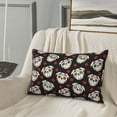 thumbnail image 5 of Picia PUG Pattern Plush Pillow Case – Soft and Cozy Cushion Cover, Hypoallergenic Throw Pillow Case for Home Decor-16"x24", 5 of 6
