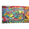 thumbnail image 1 of ARTCANVAS Colorful Graffiti Tag Art Canvas Art Print - Size: 26" x 18" (0.75" Deep), 1 of 9