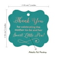 thumbnail image 7 of Inkdotpot Pack Of 50 Real Rose Gold Foil Bracket Shape Paper Tags Thank You For Celebrating The Mother To Be Baby Shower Favor Hang Tags, 7 of 7