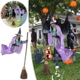 thumbnail image 1 of Liquidación navideña Fiudx Accesorios de Halloween Jardín Bruja voladora Wansheng Decoración Jardín colgante, 1 of 7