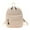 Beige, variant on Yucurem Solid Color Backpack Preppy Style Nylon Mini Rucksack for School Travel (Black)
