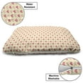 thumbnail image 3 of Romantic Pet Bed, Soft Colored Hearts in Love Valentines Day Repetitive Pattern, Chew Resistant Pad for Dogs and Cats Cushion with Removable Cover, 24" x 39", Pale Yellow Pale Pink, by Ambesonne, 3 of 4