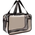 thumbnail image 1 of Ventas promocionales Neceser de viaje portátil, neceser de maquillaje, neceser de PVC impermeable de gran capacidad, neceser transparente para mujeres y niñas, 1 of 5