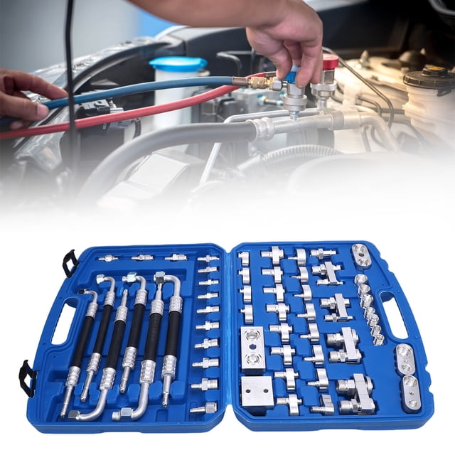 Kit De Prueba De Fugas De Aire Acondicionado Automotriz, Detector De Fugas De Aire Acondicionado De Automóvil Latón Antioxidante Para Automóvil Camión Auto AC