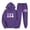 Purple, variant on BLTIBY Women's 2 Piece Tracksuit Sweatsuits Sets Hoodie Sweatshirts Long Sleeve Jogging Sweatpants Suit Easter Printed Drawstring Fashion Outfits with Pockets 2025 Beige XL