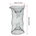 thumbnail image 1 of Trap Cesta de Pescado, Pescado Portátil Phage Portable Trampa de CEBO DE CEBO DE CEBO DE CEBO TRAMPA DE CEBO 23.6 "X 11.8" Peces de Cangrejo de Cangrejo de Cangrejo, 1 of 7
