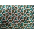 thumbnail image 4 of oneOone Cotton Silk Fabric Leaves & Floral Block Print Fabric BTY 42 Inch Wide, 4 of 4