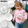 thumbnail image 6 of Garronmavis Cute Cow Kids Pullover Clothes Fashion Strawberry Casual Long Sleeve Fall Winter Tops Lightweight 3T Clothes for Girls Warm Kids Sweatshirts Pullover for Outdoor Activities, 6 of 7