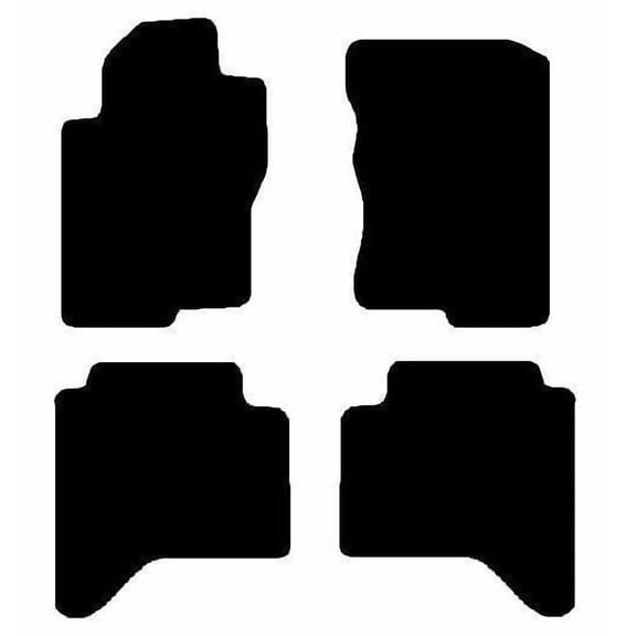 Auto Mats and Accessories 4 Piece Set Custom Carpeted Floor Mats Compatible with 2009-2015 Nissan Xterra (Black) Made in the USA