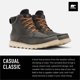 thumbnail image 2 of Botas Sorel Madson All Moc Toe impermeables para hombre, color carbón, 2 of 7