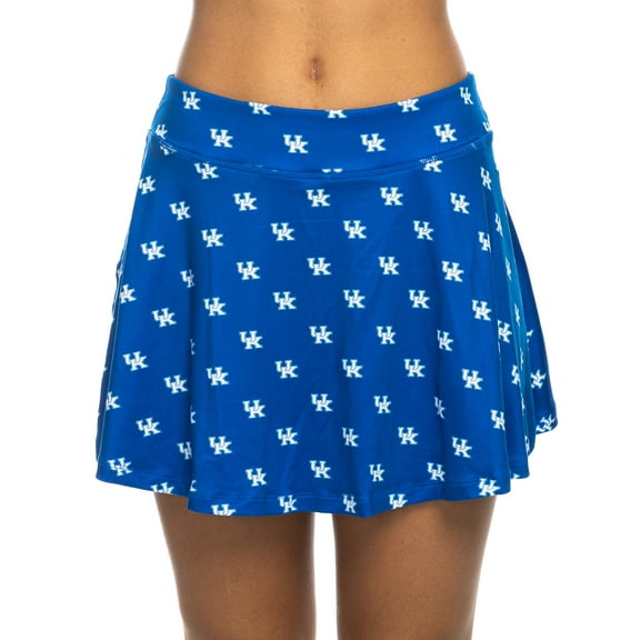 Women's-ZooZatz Royal Kentucky Wildcats All-Over Print Flowy Skort