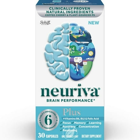 (2 Pack) NEURIVA Brain Performance Plus 30 CT