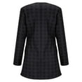 thumbnail image 5 of Clearance Sales Women's Blazers & Suit Jackets Women's Herringbone Open Front Business Jacket Casual Long Sleeve Notch Lapel Overcoats, 5 of 9